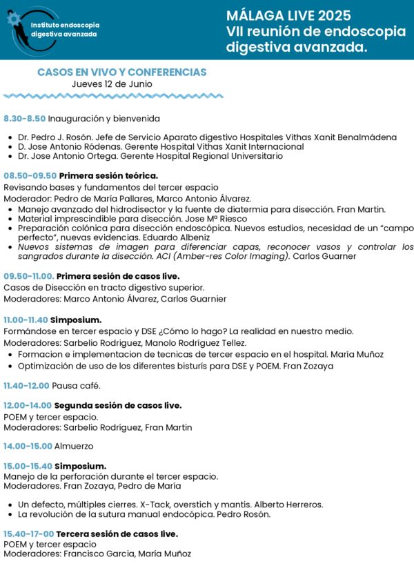 MÁLAGA LIVE 2025 VII reunión de endoscopia digestiva avanzada - Imagen 3
